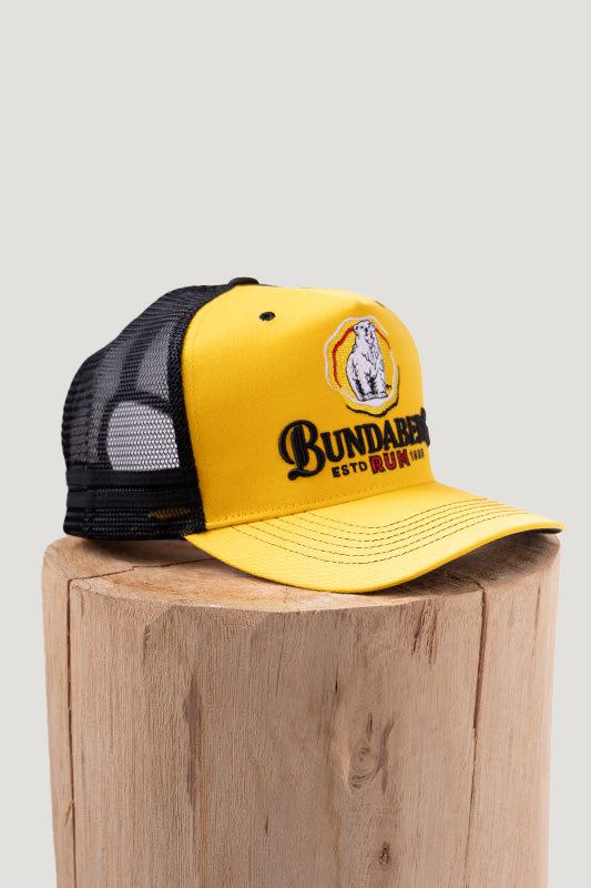 Country Labelled Cap - Bundy Rum Heritage Logo - Yellow