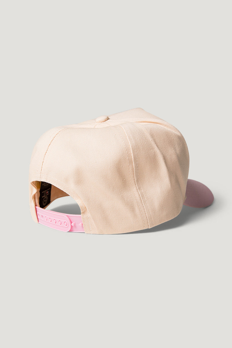 Country Labelled Cap - Pink & White - Acres