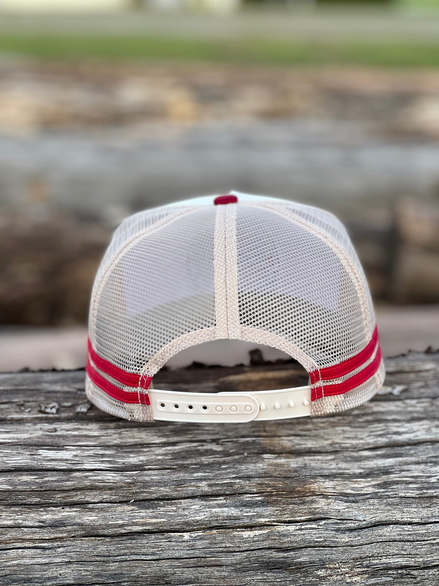 Country Labelled Cap - CL Patch - Cream & Red – COUNTRY LABELLED