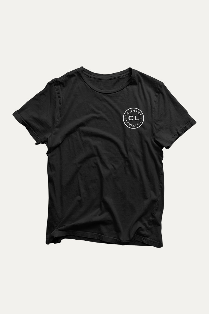 Kids Classic Signature CL T Shirt - Black - White Logo