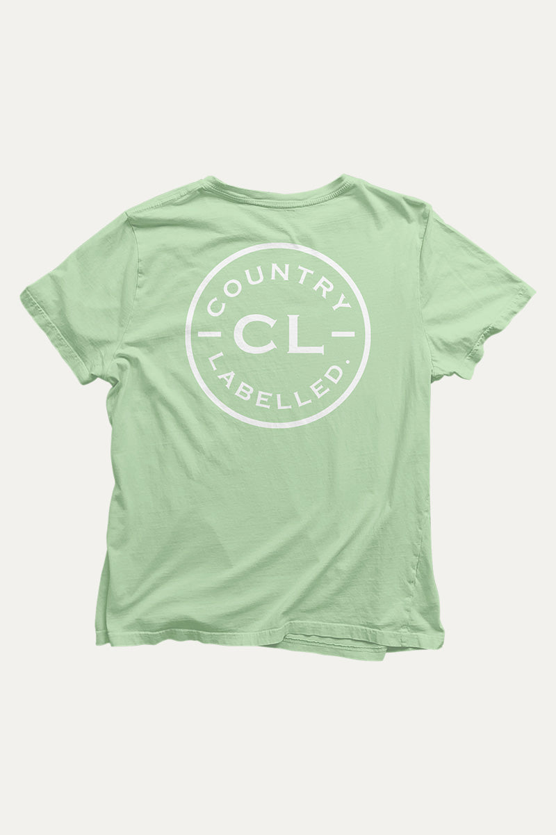 Kids Classic Signature CL T Shirt - Green - White Logo