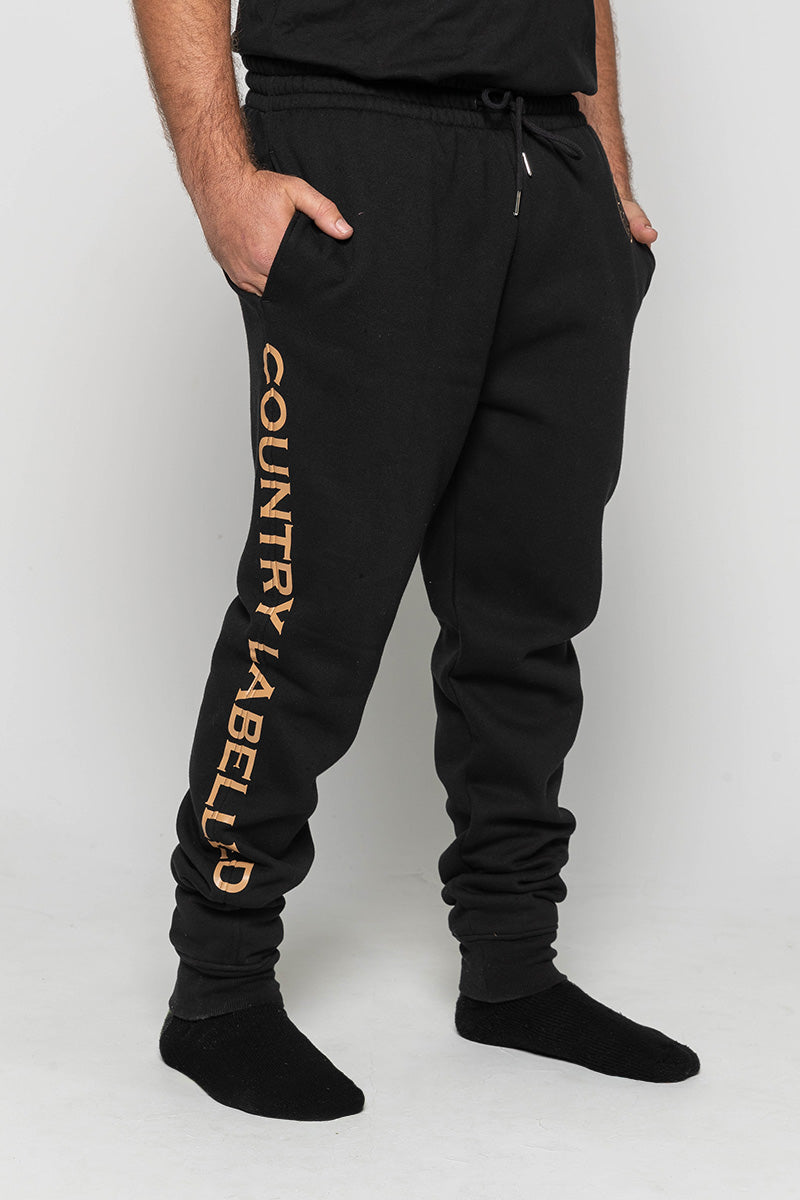 Mens - Classic Signature CL - Track Pant - Black & Tan