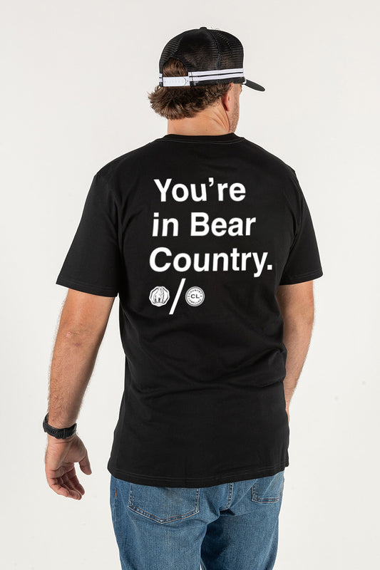 Mens CL T Shirt - Bear Country - Bundy Rum - Black