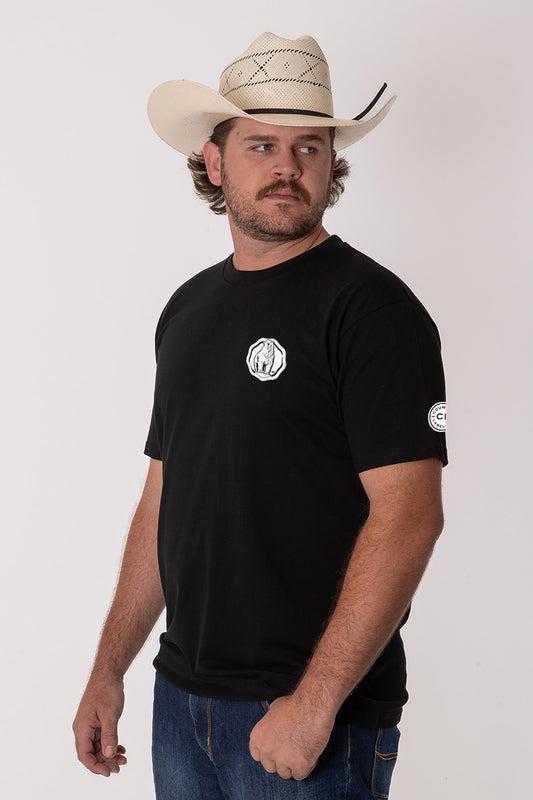 Mens Classic Signature CL T Shirt - Bundy Rum - Black