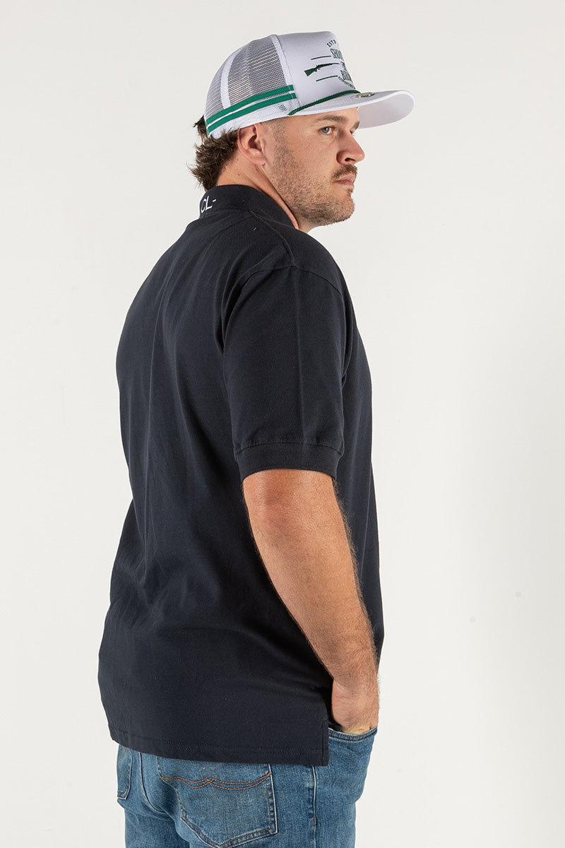 Mens Original Polo shirts - Navy - White Logo