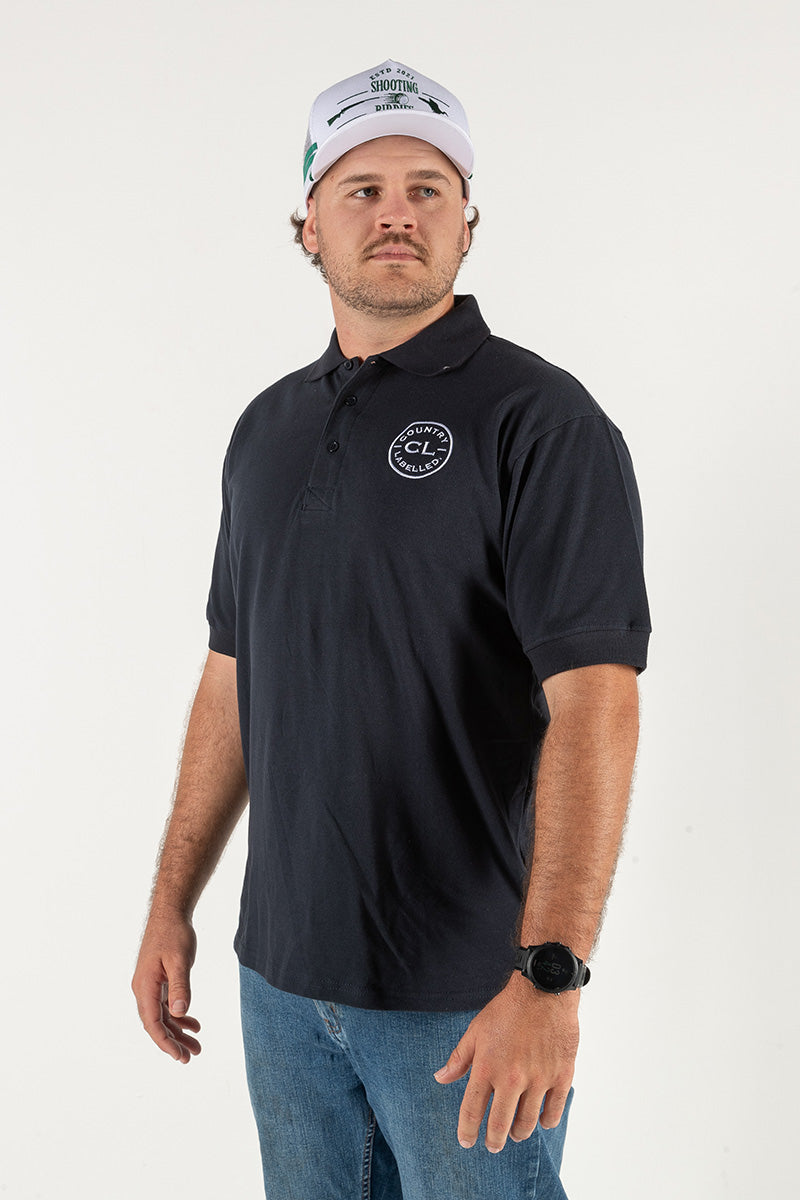 Mens Original Polo shirts - Navy - White Logo