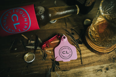 CL Cattle Tag with Bottle Opener - Pink