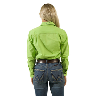 The Matilda Work Shirt - Apple Green