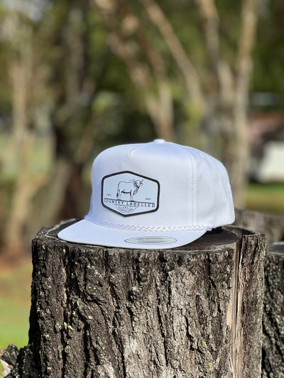 Country Labelled Cap - White Brahman
