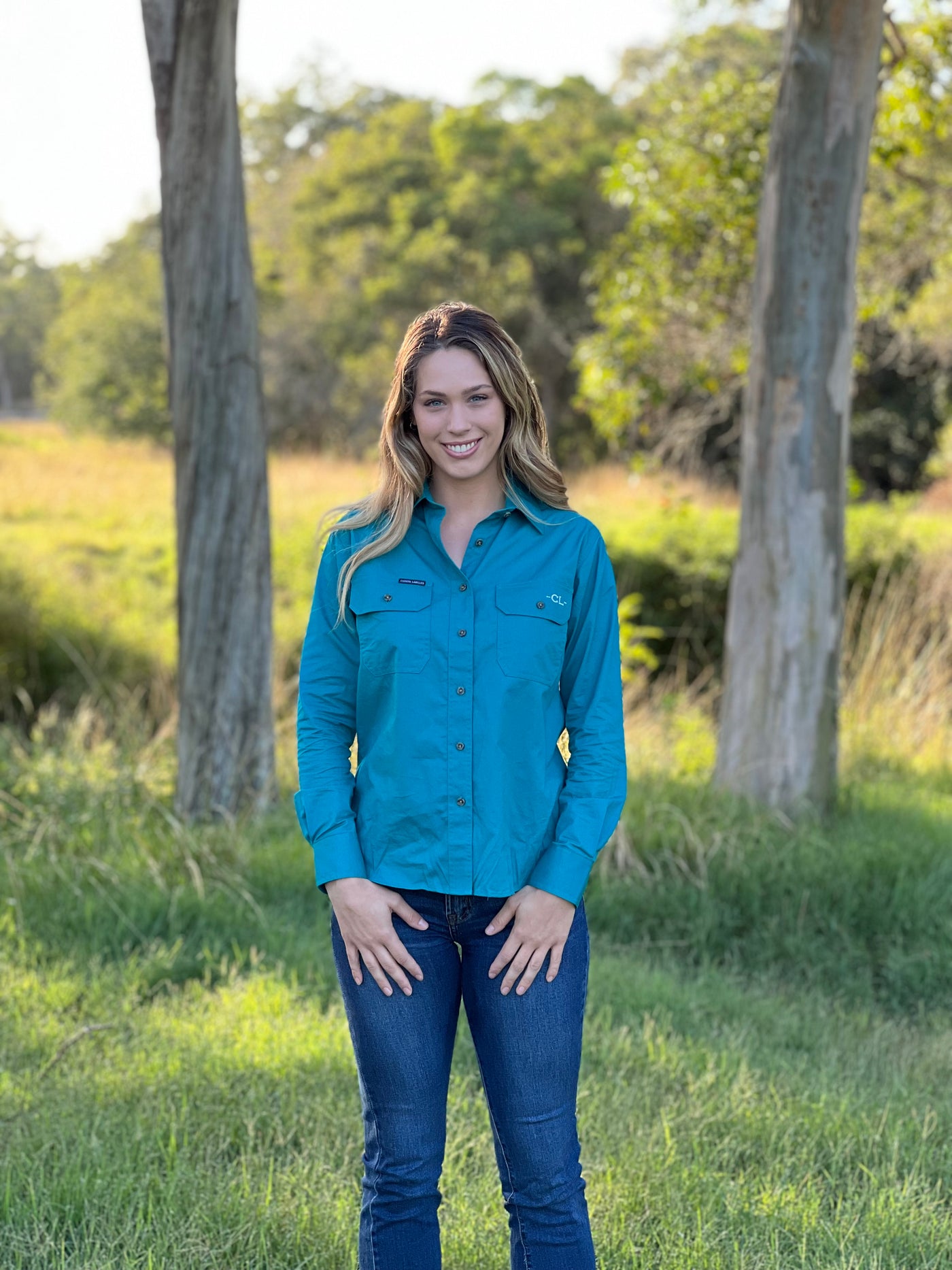 The Arena Full Button Work Shirt - Teal