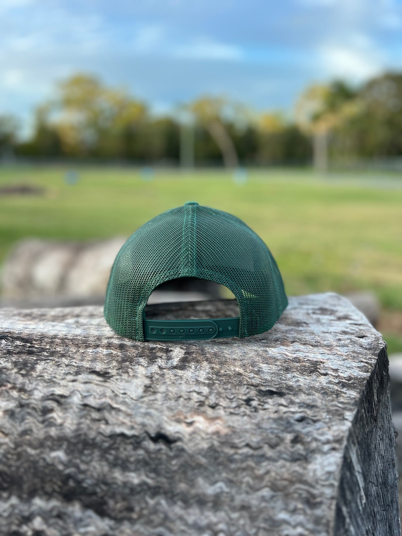Country Labelled Cap - Green Bass Fishing