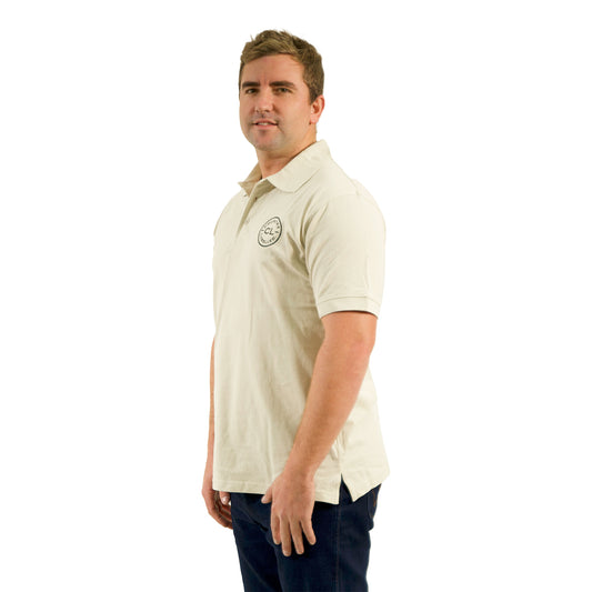 Mens Original Polo shirts - Sand - Black Logo