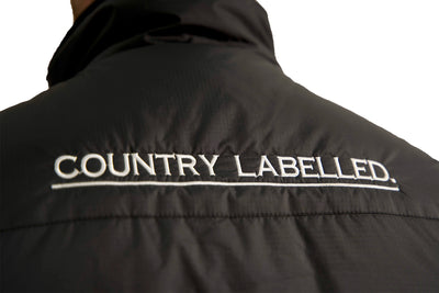 Mens Vests - Black - White Logo